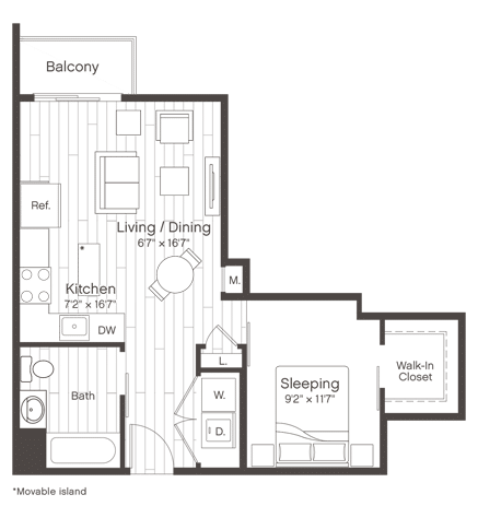 Floorplan of Unit S4